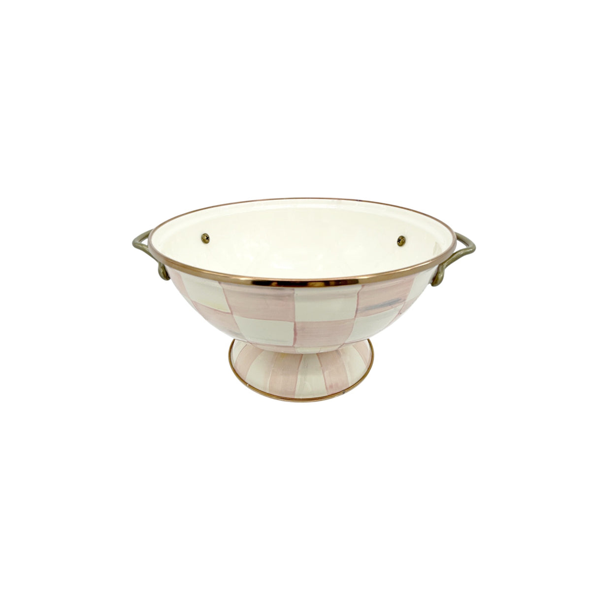 MACKENZIE-CHILDS Almost Everything Bowl in Rosy Check
