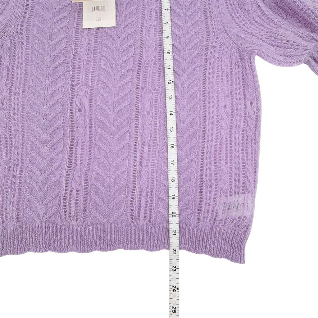 ULLA JOHNSON Mavis Alpaca Top in Lavender S