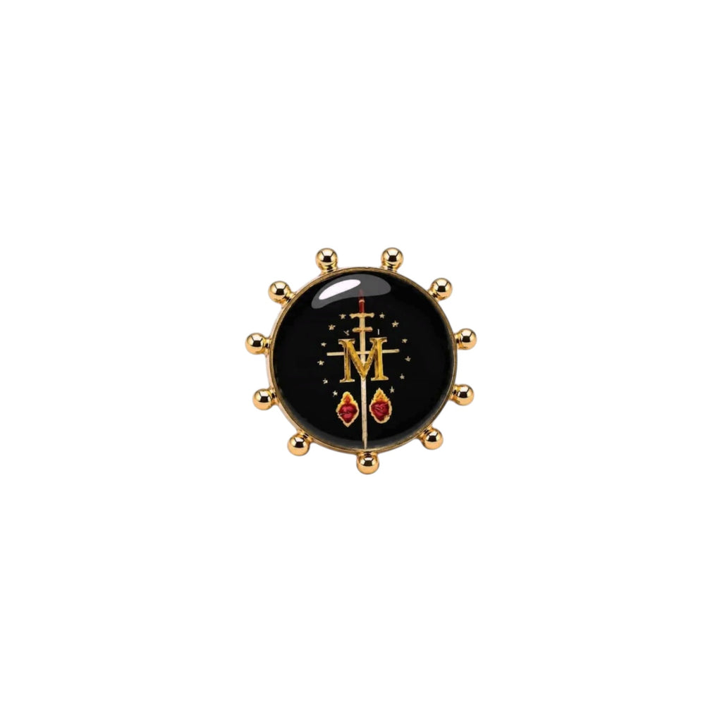 VSA Heavenly "M" Ring in Gold 7