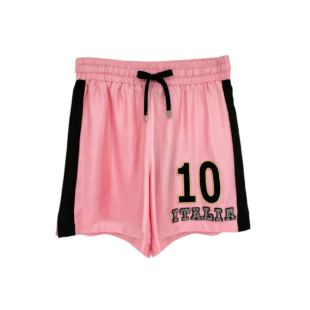 DOLCE & GABBANA Silk Sport Shorts in Pink IT36