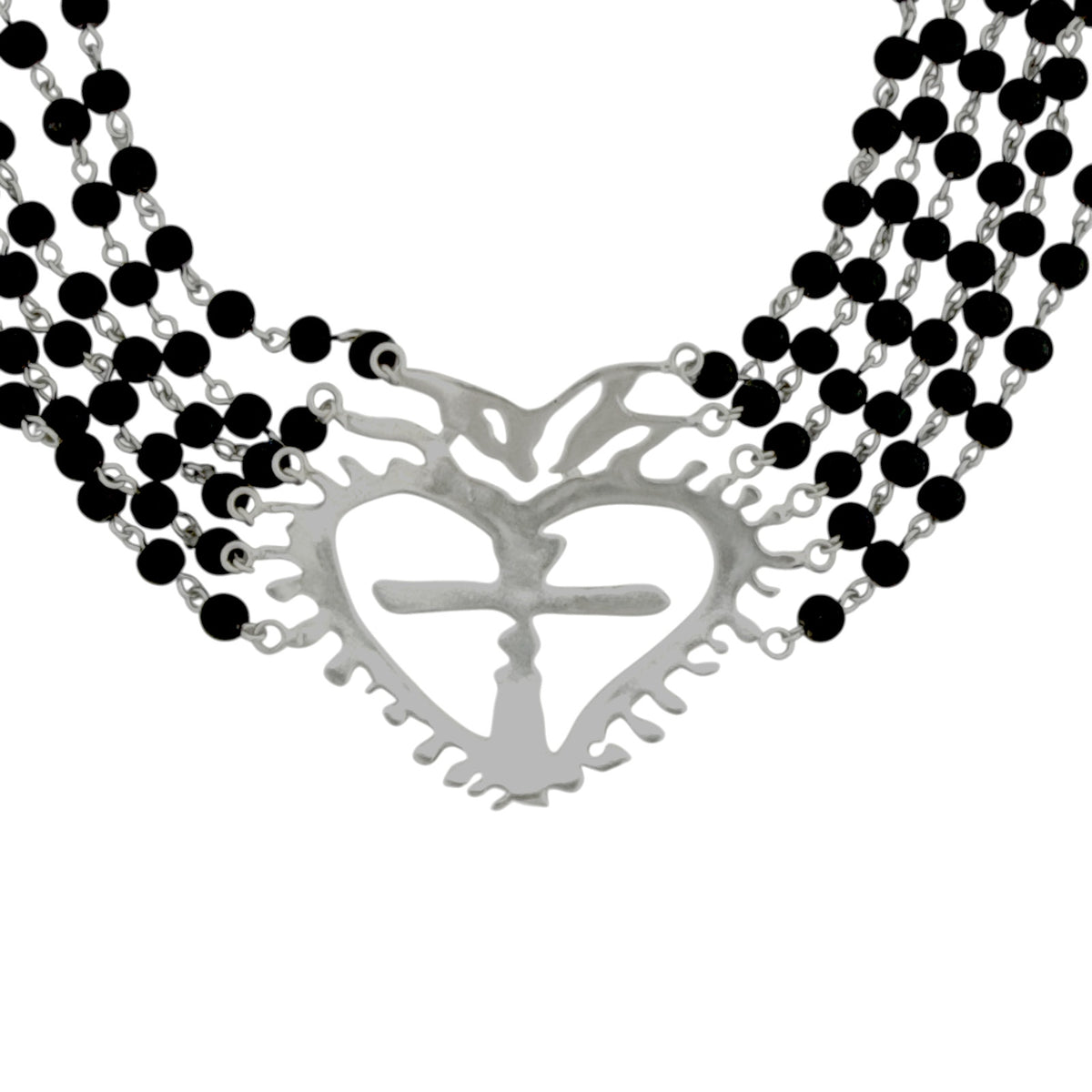 VSA La Queen Collar Mystic Black Silver