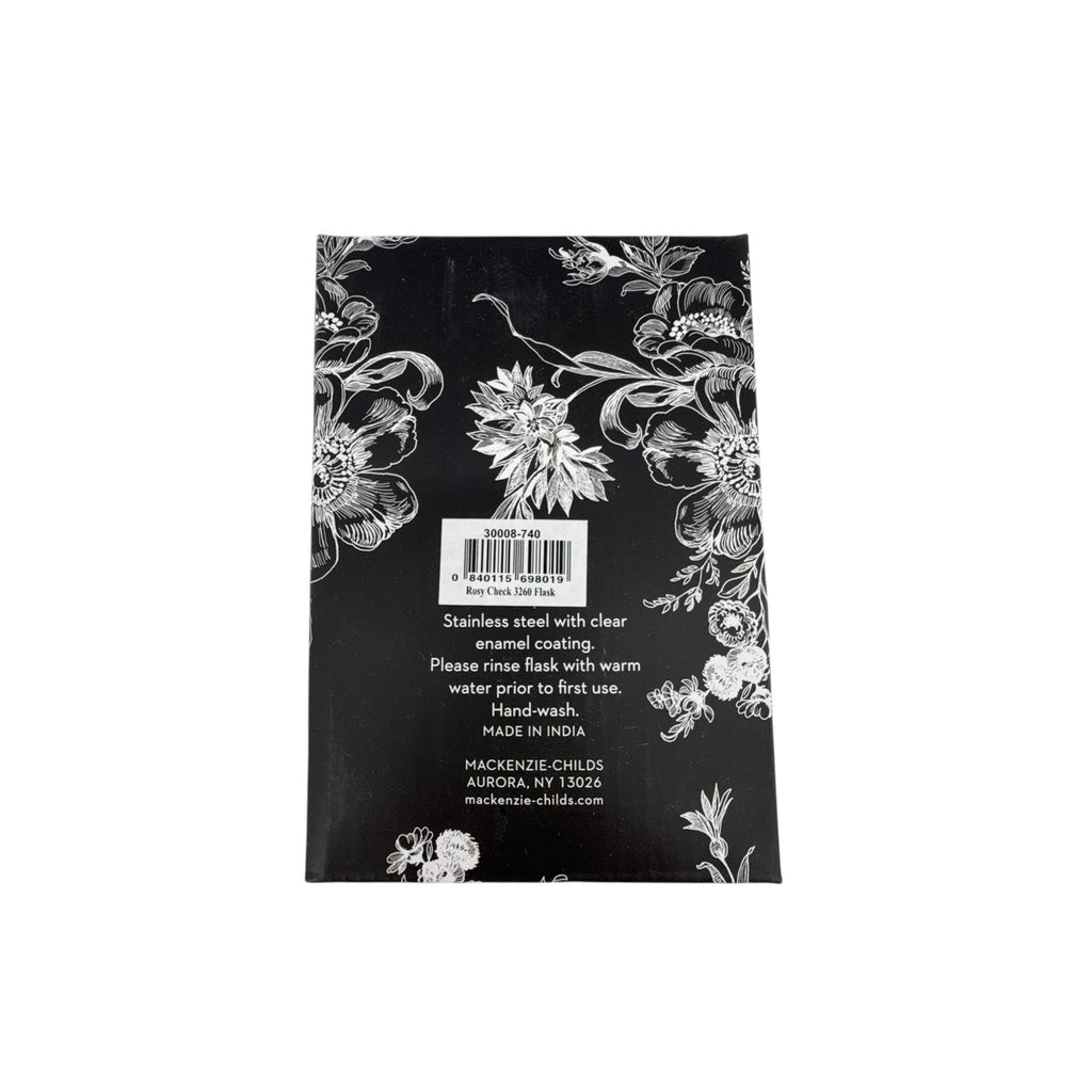 MACKENZIE-CHILDS Rosy Check 3260 Flask