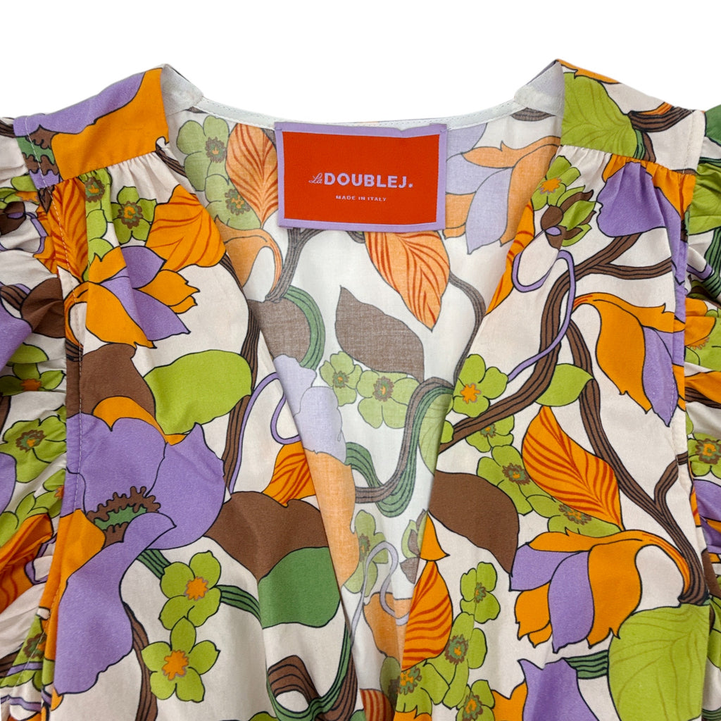La DOUBLEJ Keira Dress in Vines Bianco