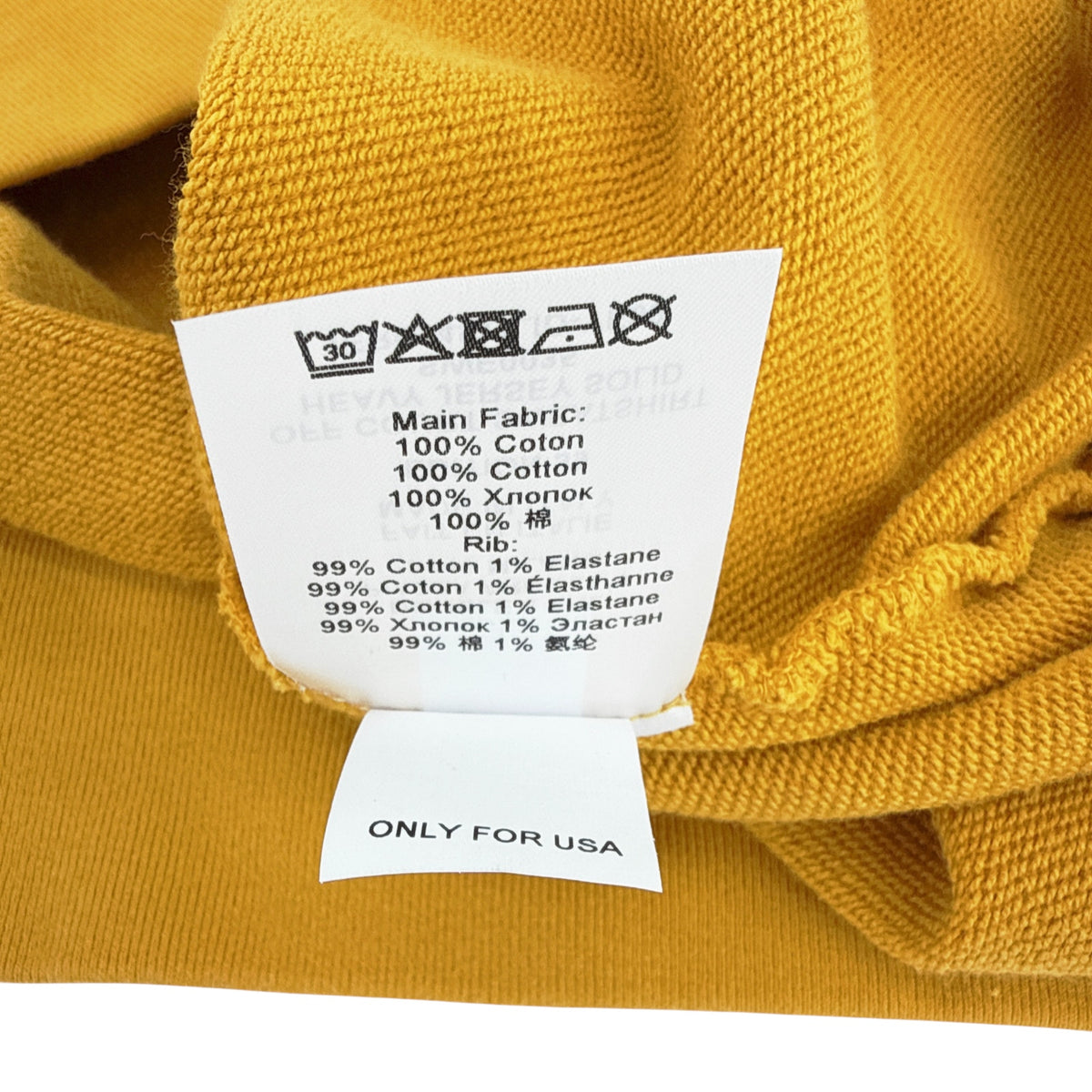 La DOUBLEJ Off Court Sweatshirt "Raise Your Vibration Nation" in Dark Mustard