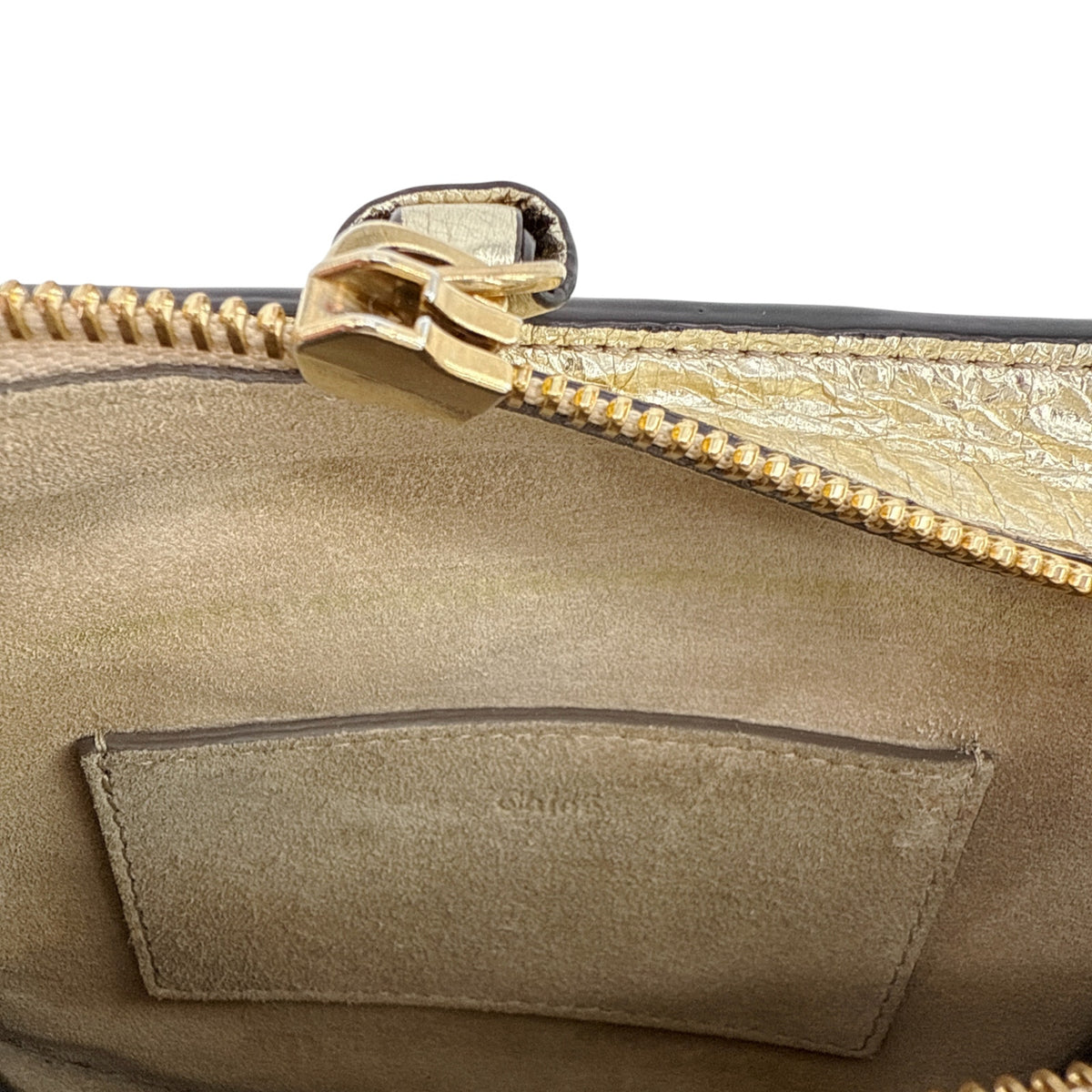 CHLOE Pixie Mini Convertible Belt Bag Metallic Gold