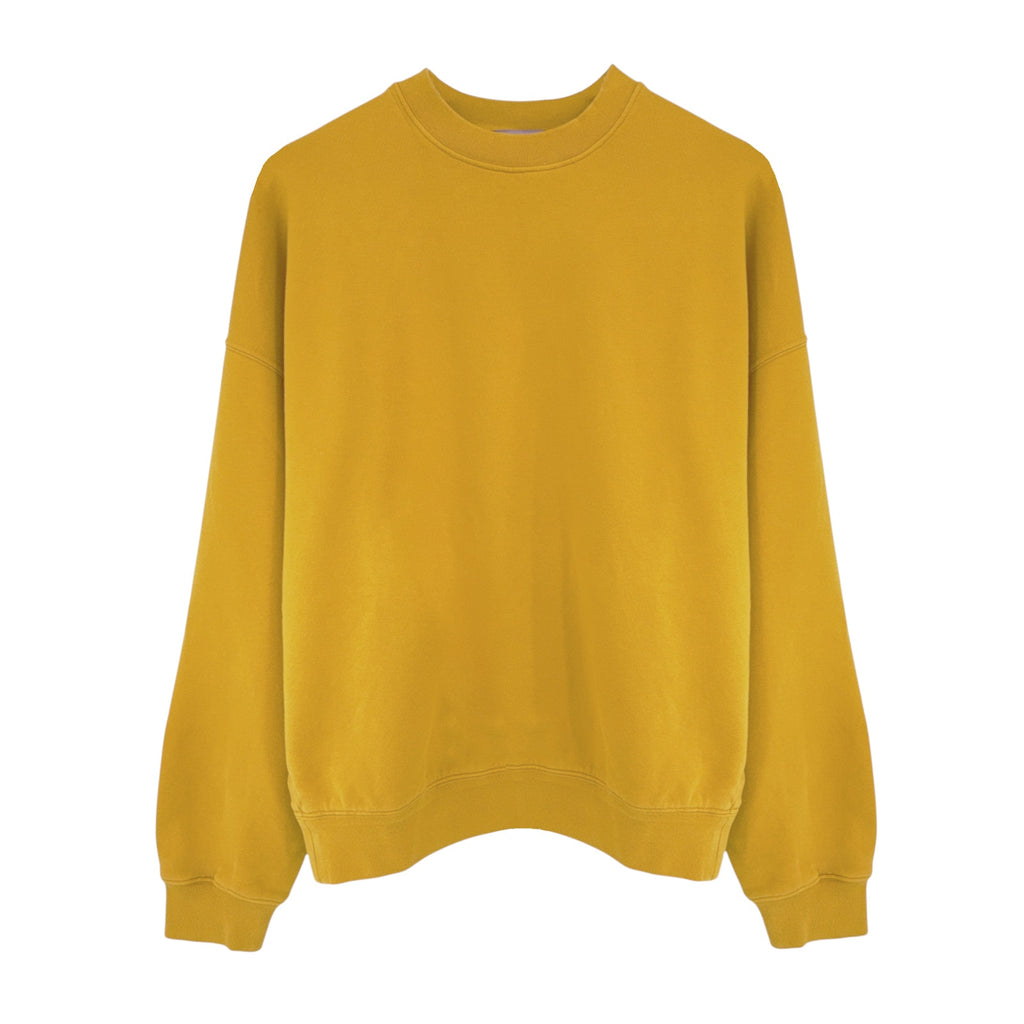 La DOUBLEJ Off Court Sweatshirt "Raise Your Vibration Nation" in Dark Mustard