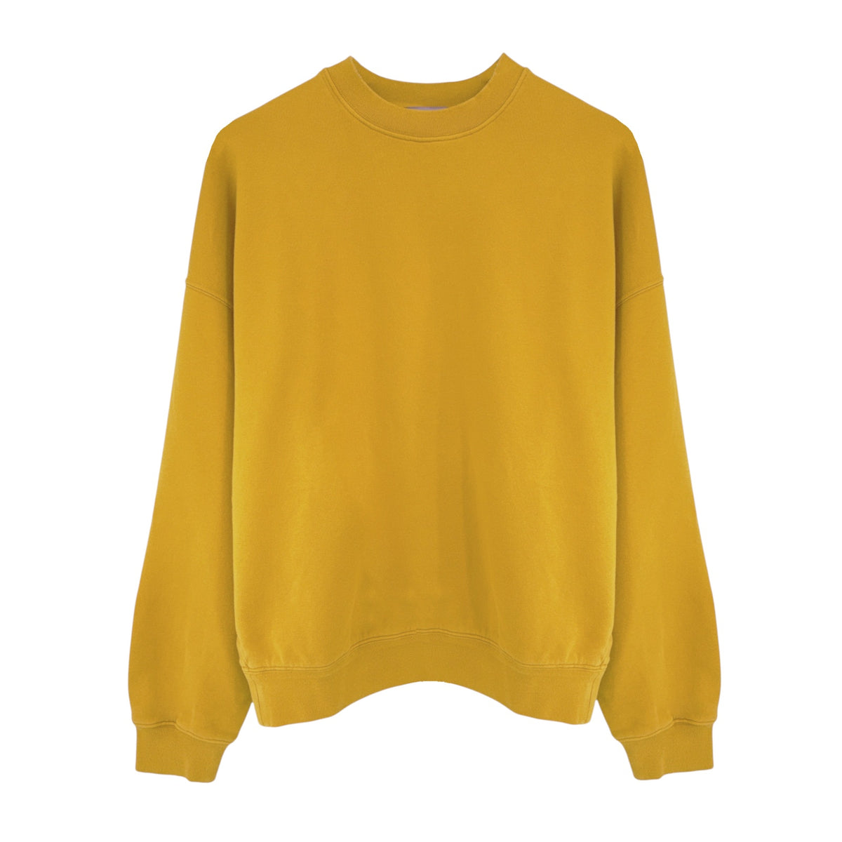 La DOUBLEJ Off Court Sweatshirt "Raise Your Vibration Nation" in Dark Mustard
