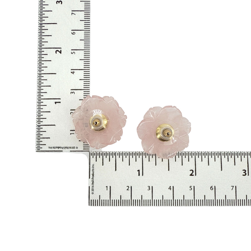 JENNIFER BEHR Wynne Earrings in Rose Quartz