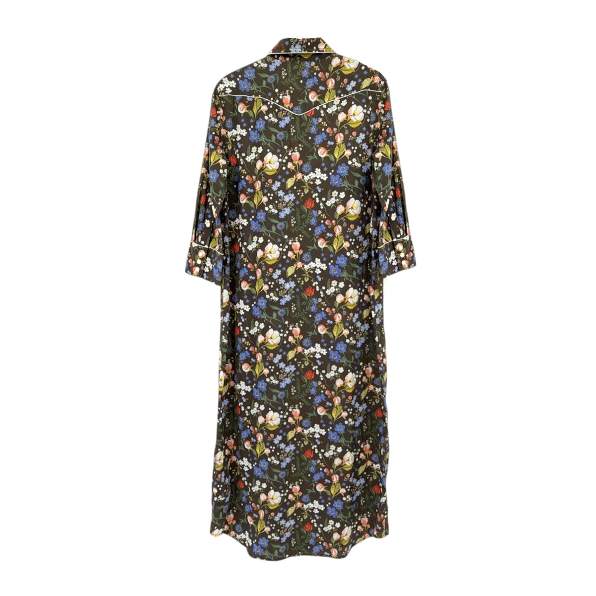 R13 x LIBERTY of LONDON Cowboy Dress in Black Floral S