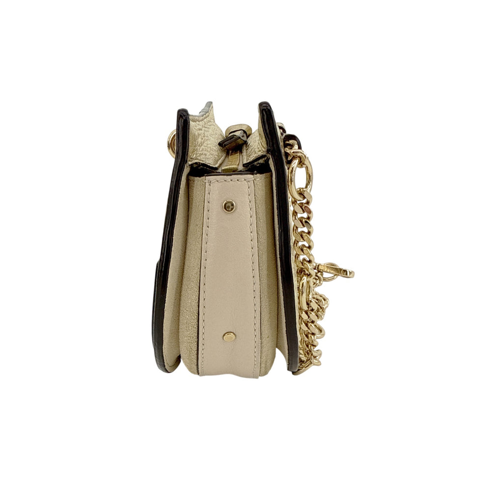 CHLOE Pixie Mini Convertible Belt Bag Metallic Gold