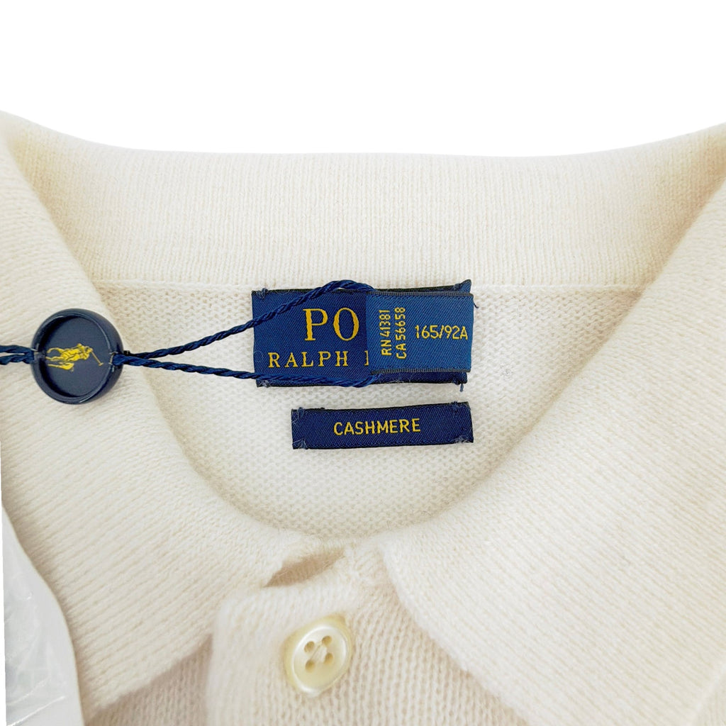 POLO RALPH LAUREN Cashmere Polo Shirt in Chic Cream in M