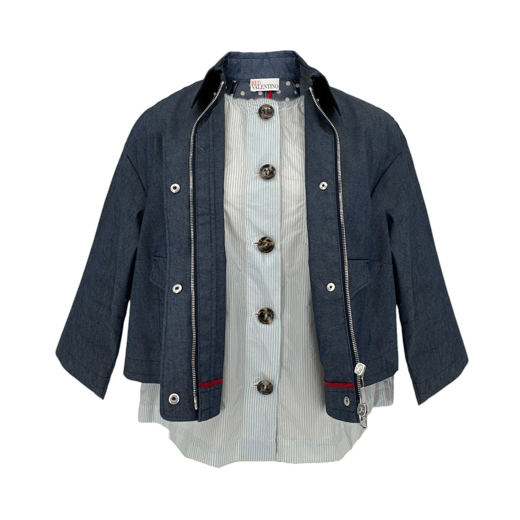REDVALENTINO Layered Jacket Blue S