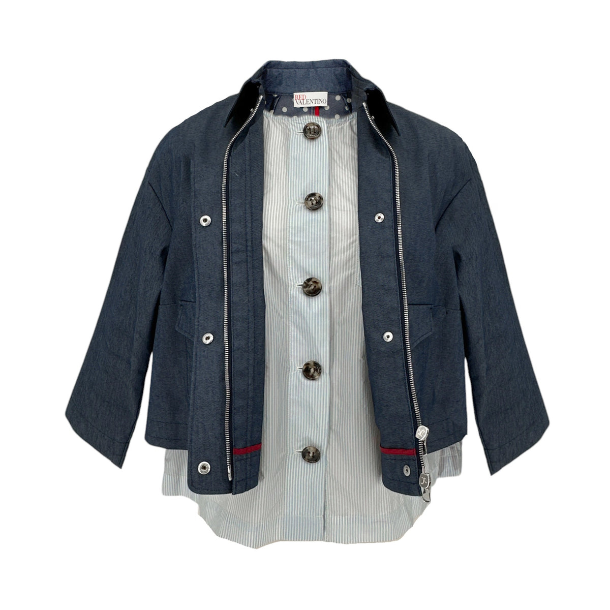 REDVALENTINO Layered Jacket Blue S