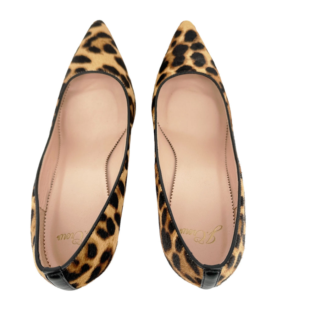 J.CREW Elsie Pumps in Leopard Calf Hair 6.5
