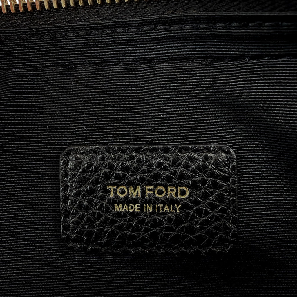 TOM FORD Medium Leather Cosmetics Case in Black