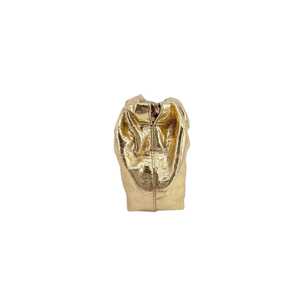 VERONICA BEARD Small Metallic Stash Bag in Gold