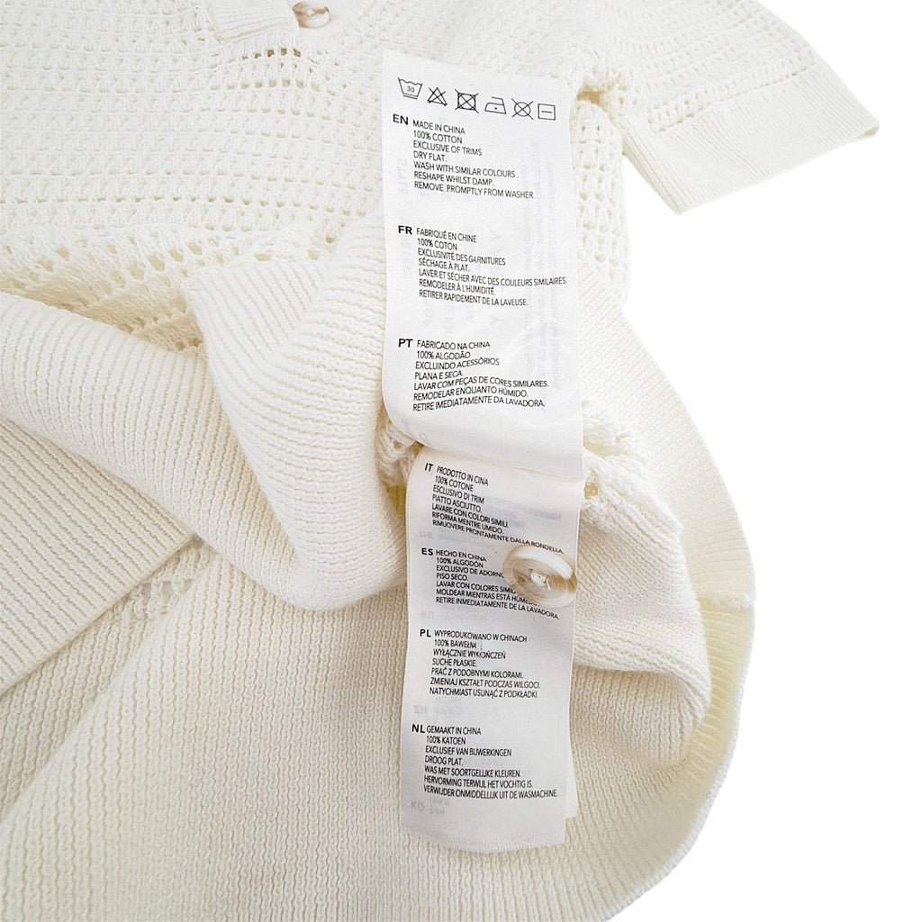 VARLEY Callie Knit Top in Egret XS