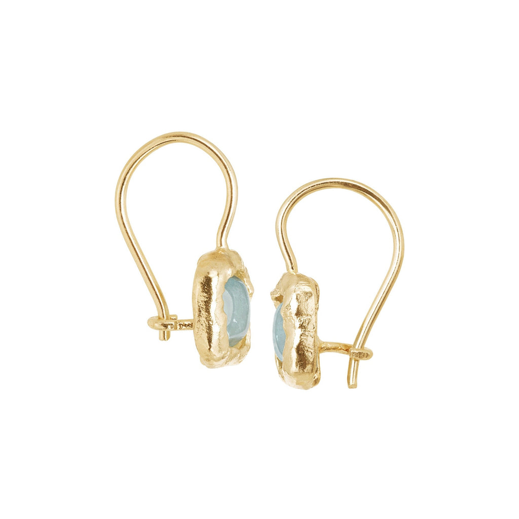 SILPADA Mediterra Natural Aquamarine Petite Drop Earrings