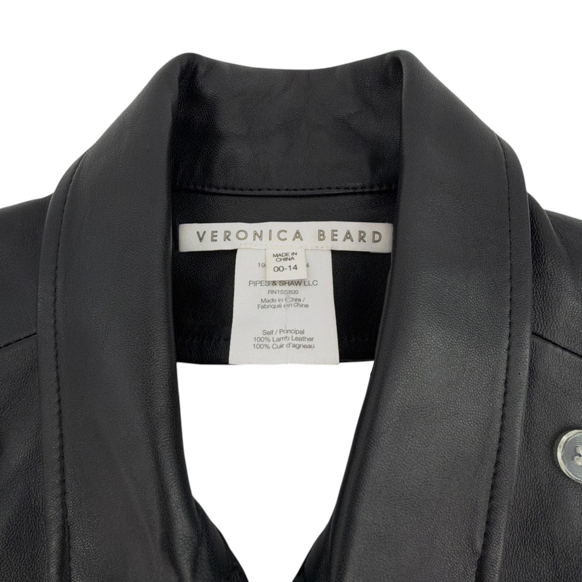 VERONICA BEARD Slate Dickey in Black Lamb Leather