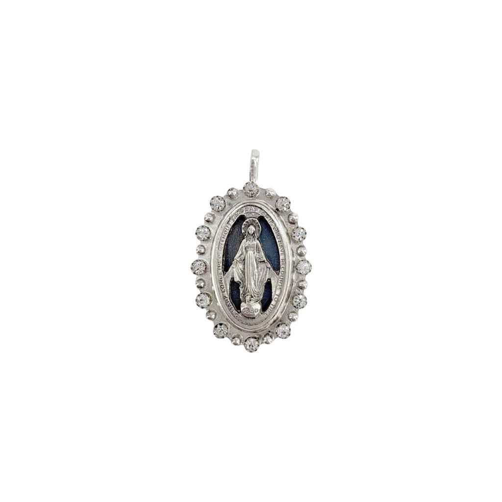 VIRGINS SAINTS & ANGELS VSA Milagrosa Medallion in Silver