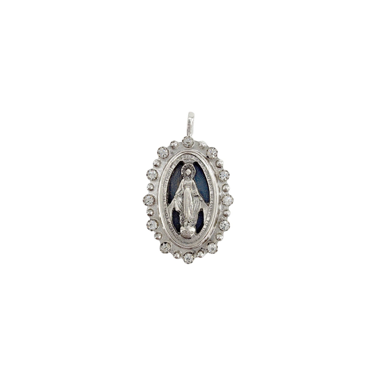 VIRGINS SAINTS & ANGELS VSA Milagrosa Medallion in Silver