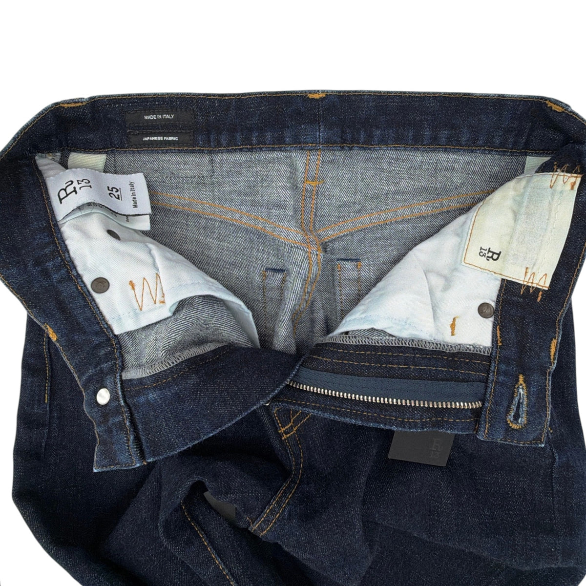 R13 Courtney Slim with Cuff in Indigo Rinse 25