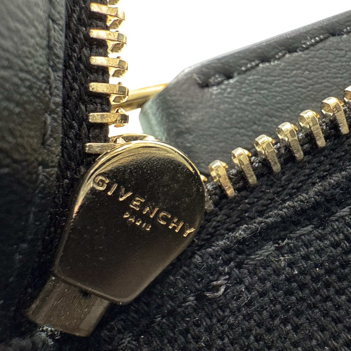 GIVENCHY Pandora Cube Pouch Charm Leather Bag in Black
