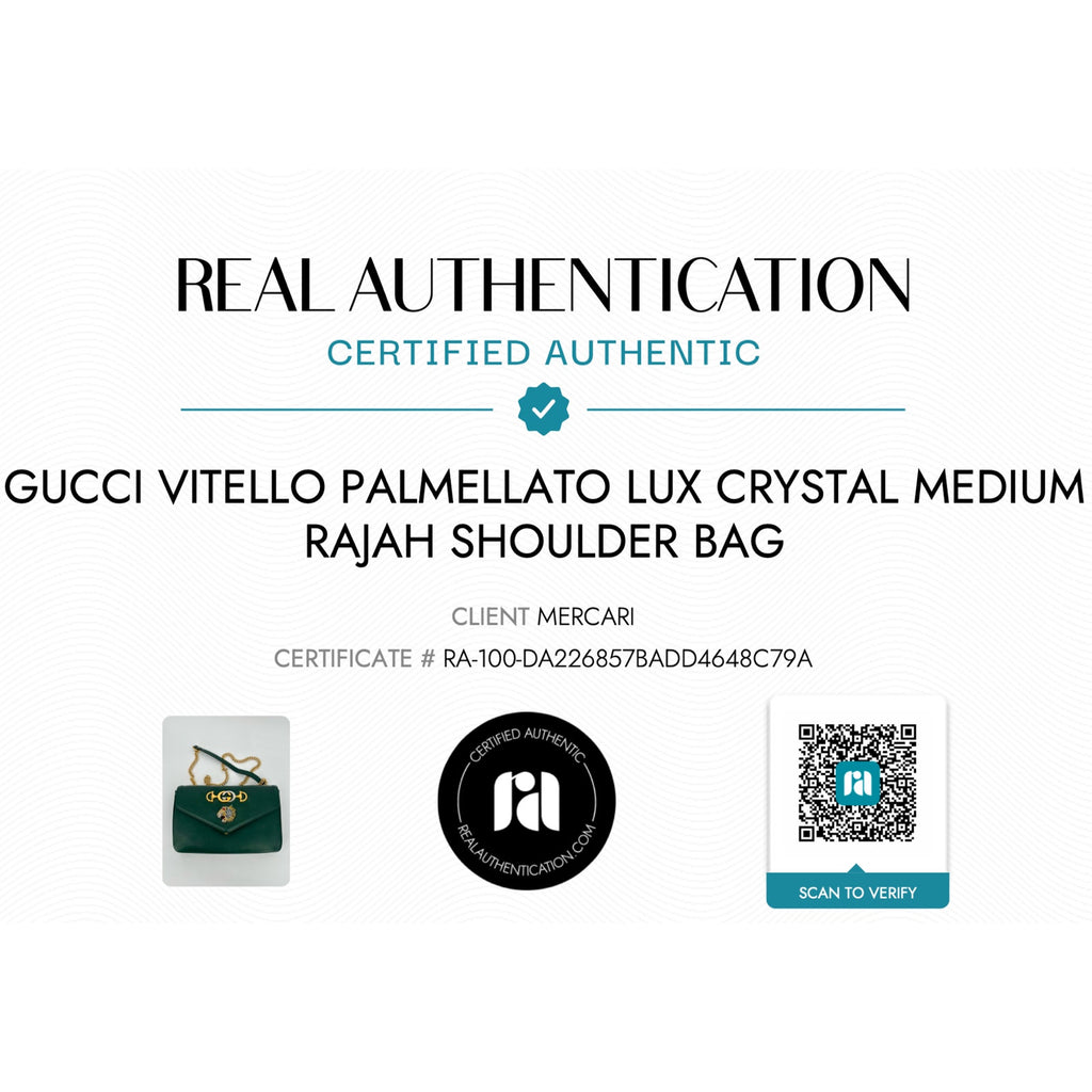 GUCCI Rajah Medium Shoulder Bag in Vintage Green