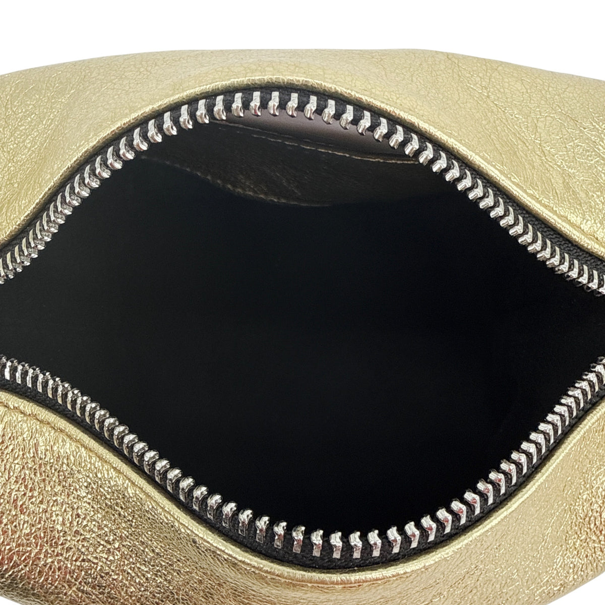 EERA Metallic Moon Bag in Laminated Gold