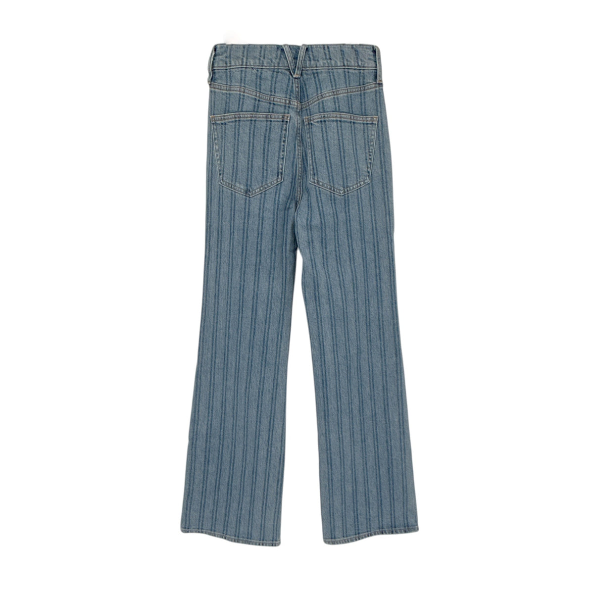 VERONICA BEARD Crosbie Striped Loafer Length Wide Leg Jean 24