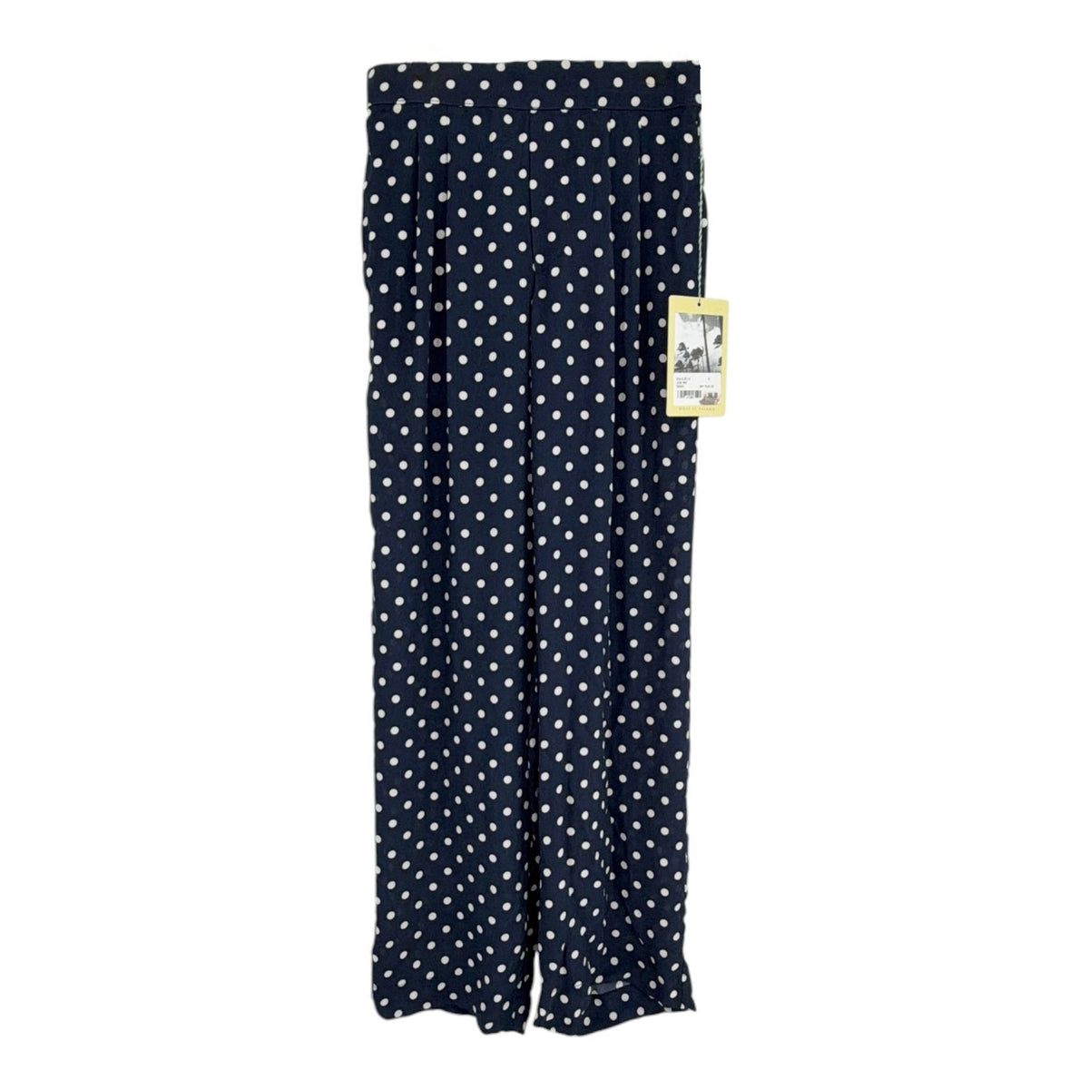 BIRDS of PARADIS by TROVATA Leigh Pant in Navy Polka Dot XS