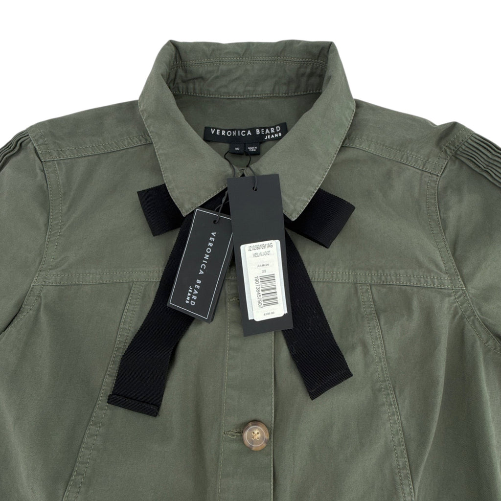 VERONICA BEARD Weslyn Jacket Army Green XS