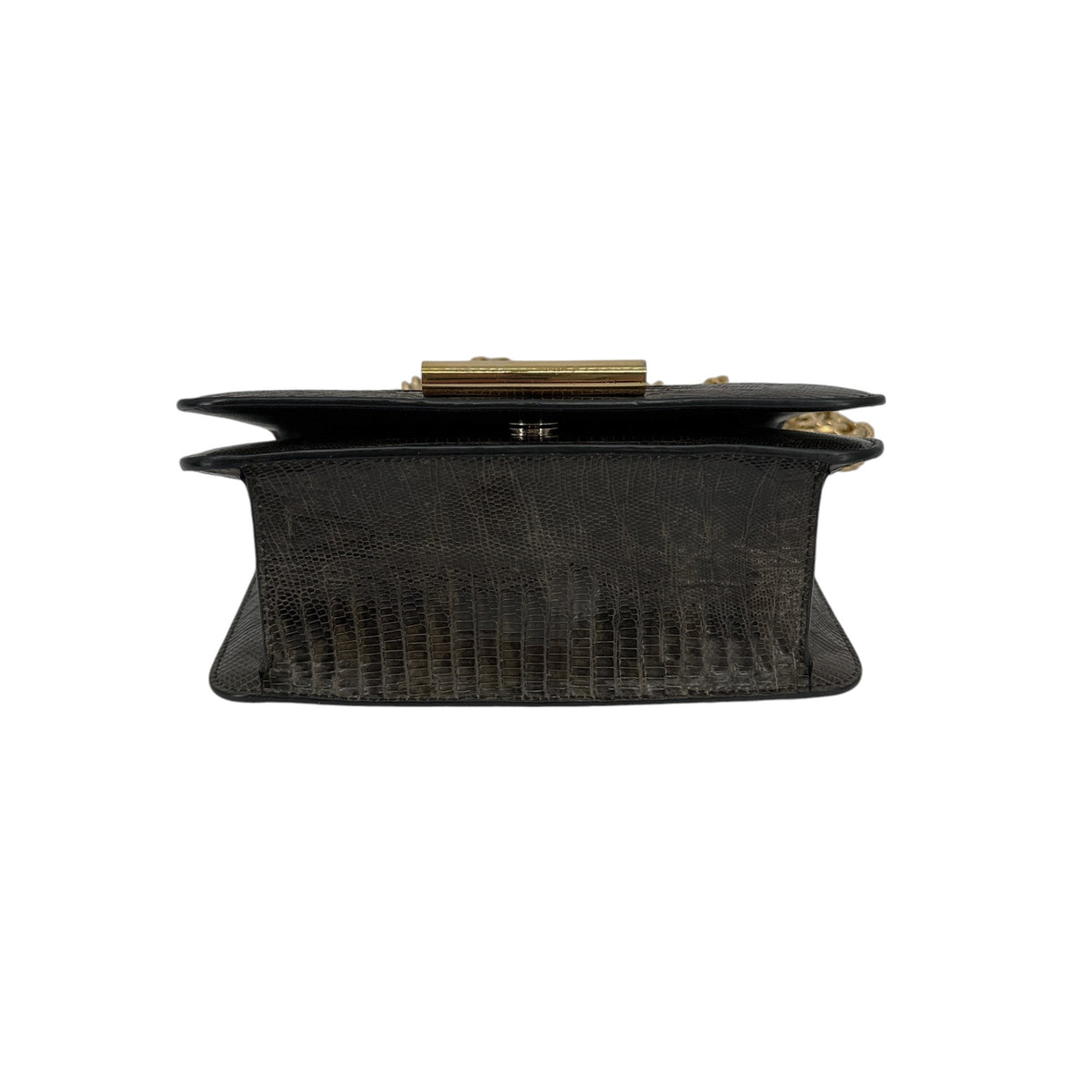 TOM FORD Tara Chain Tejus Lizard Shoulder Bag
