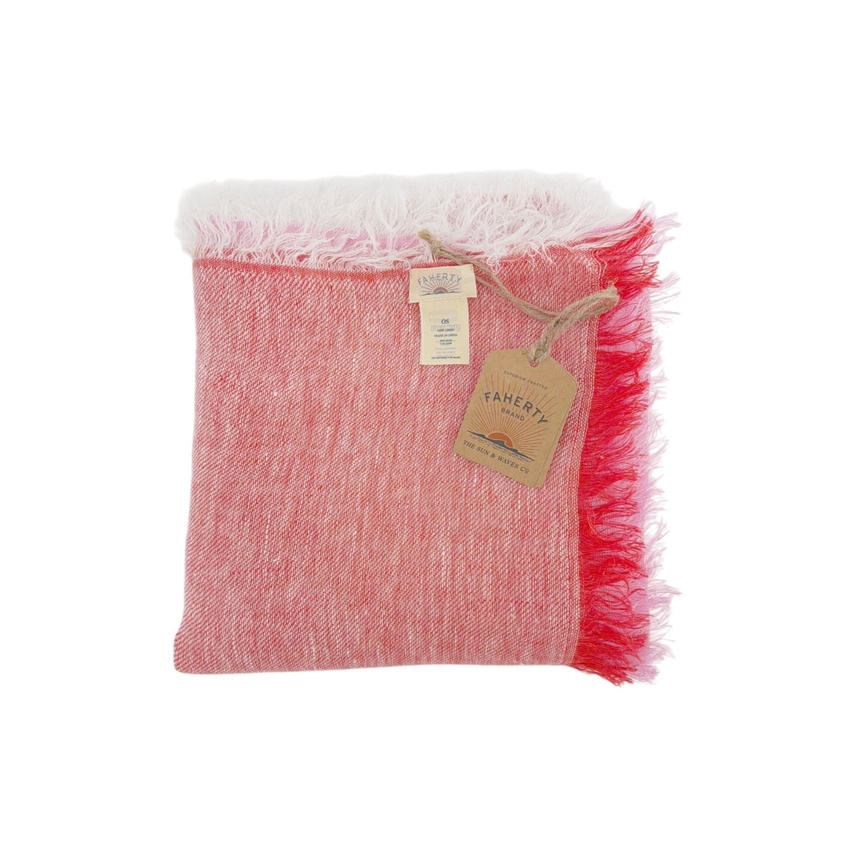 FAHERTY Colorblock Oblong Scarf in Fuchsia