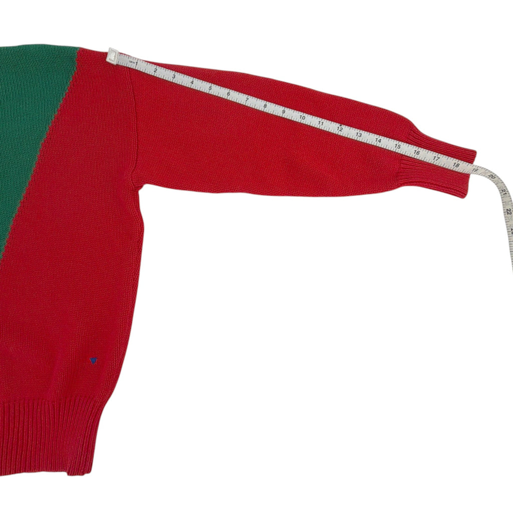 CLARE V. Colorblock Drop Shoulder Sweater XS