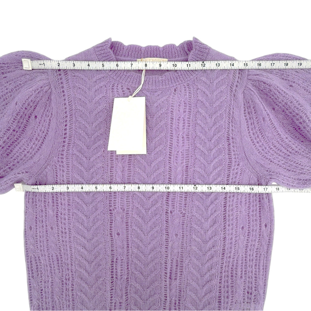 ULLA JOHNSON Mavis Alpaca Top in Lavender S