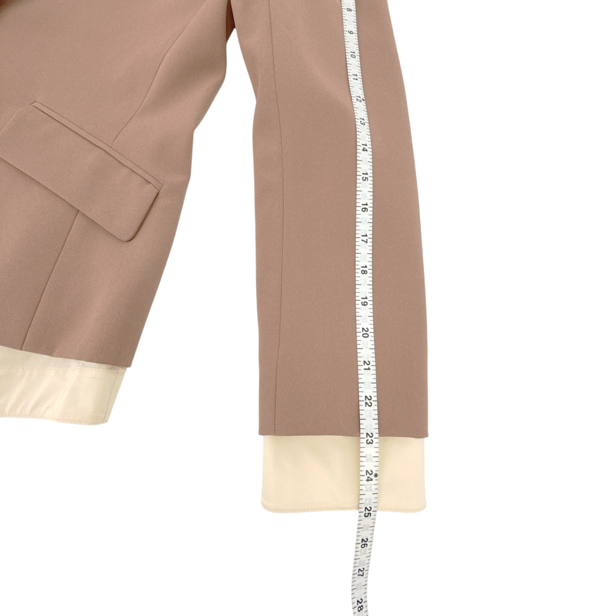 JONATHAN SIMKHAI Jubilee Transitional Blazer in Teak & Parchment 6|M