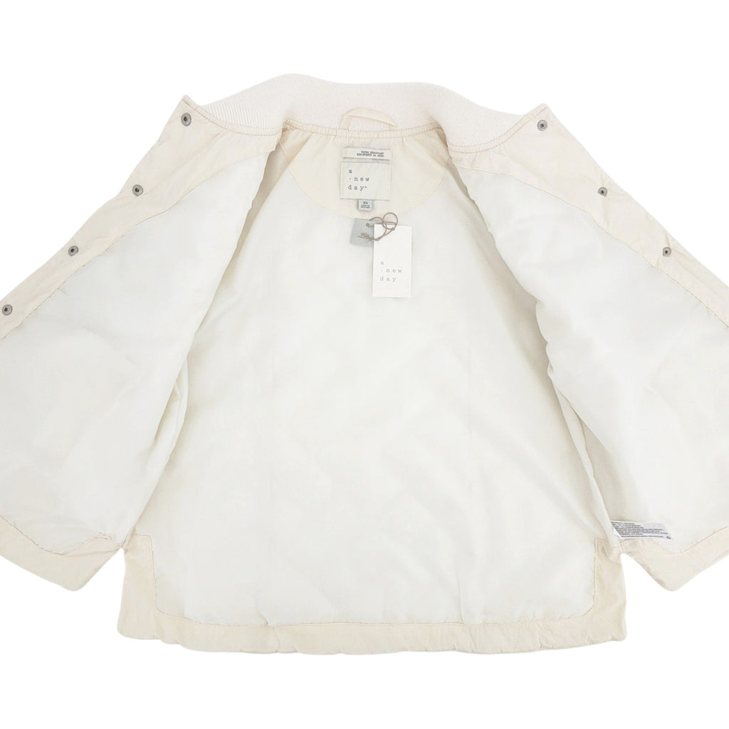 A NEW DAY Water Resistant Quilted Bomber Jacket in Cream XS