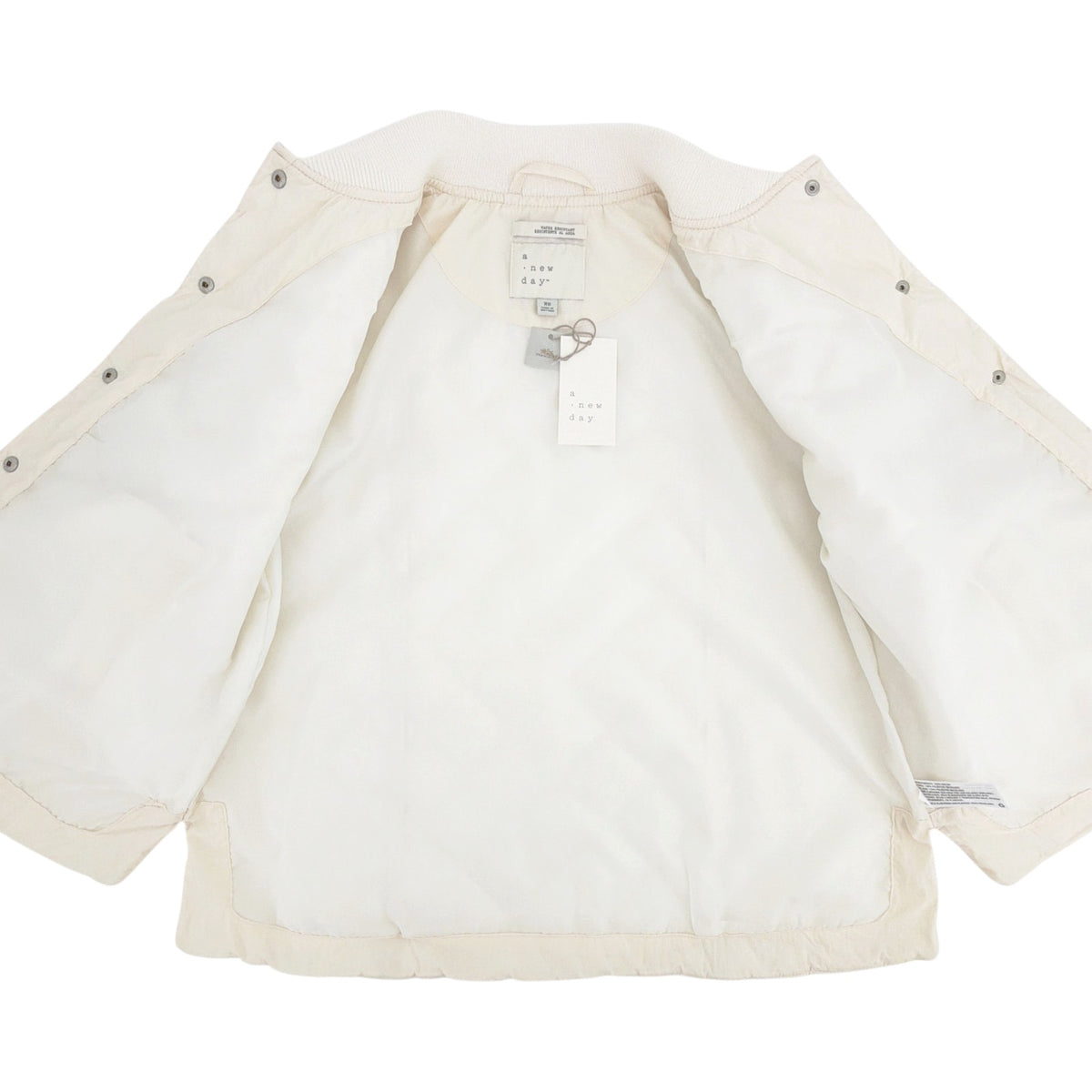 A NEW DAY Water Resistant Quilted Bomber Jacket in Cream XS