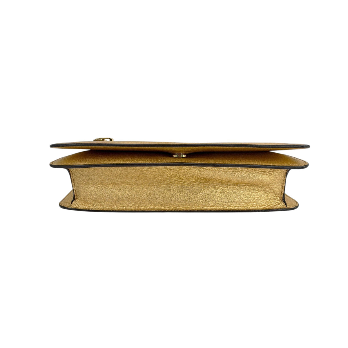 TOM FORD Jennifer Metallic Zip Clutch Bag Golden
