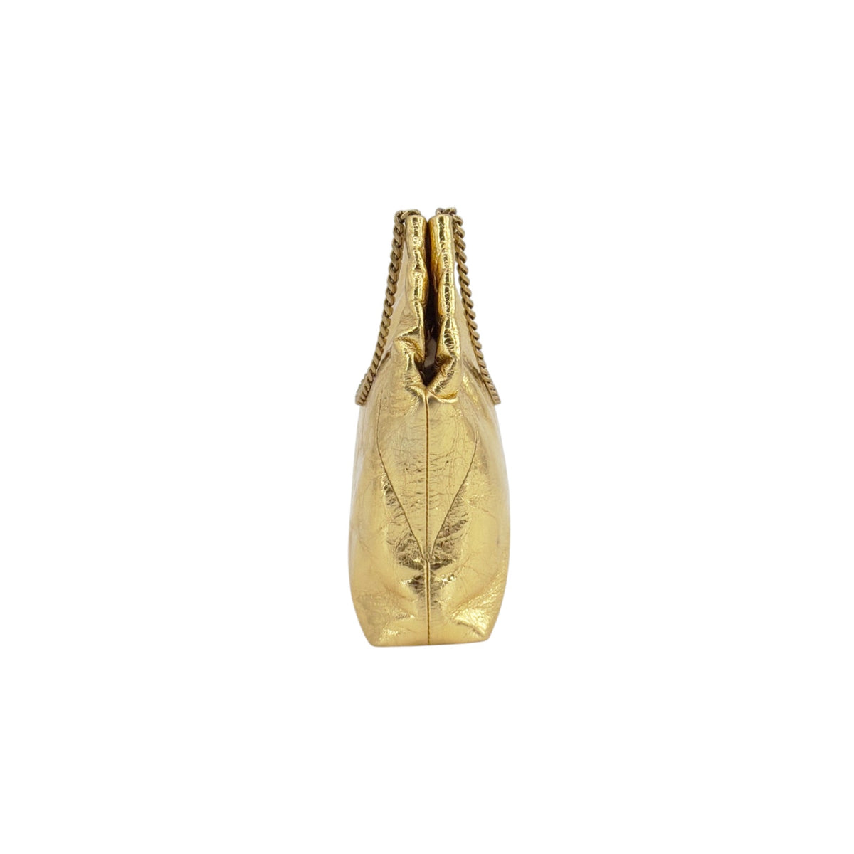 VERONICA BEARD Small Slouch Leather Shoulder Bag in Gold