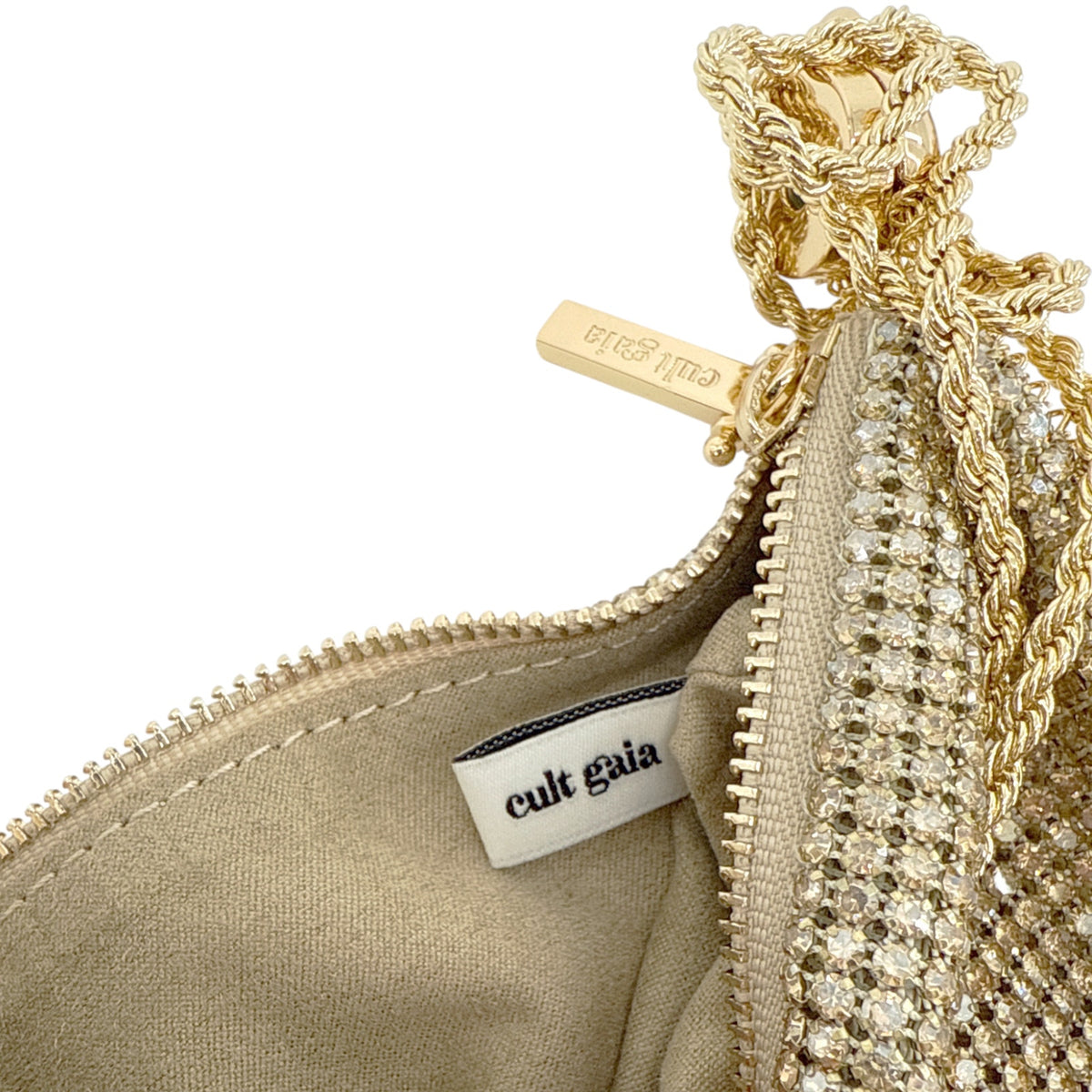 CULT GAIA Rue Wristlet Bag in Sand Dollar