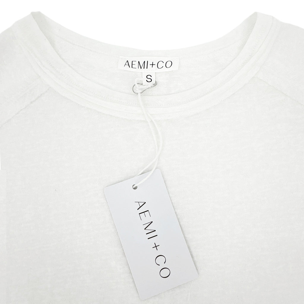 AEMI+CO Junie Top Tee in White S