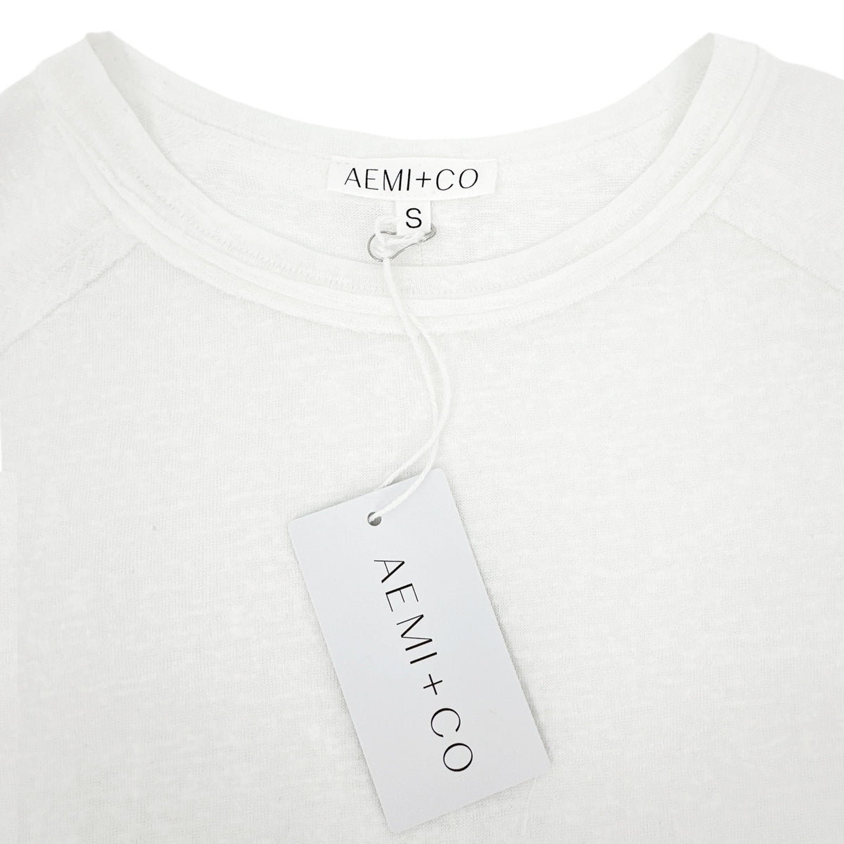 AEMI+CO Junie Top Tee in White S