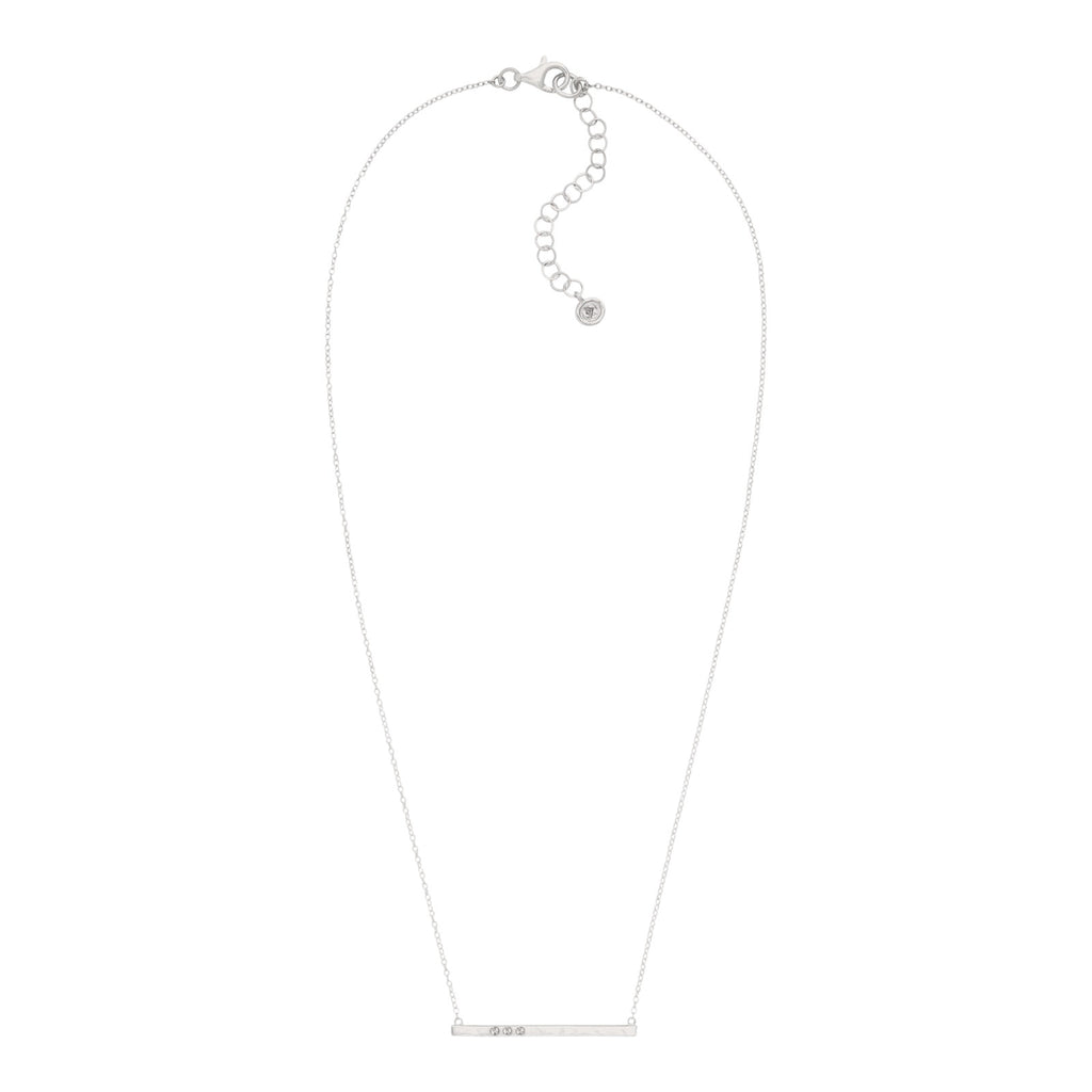 SILPADA Dotted Line Pendant Necklace in Sterling Silver