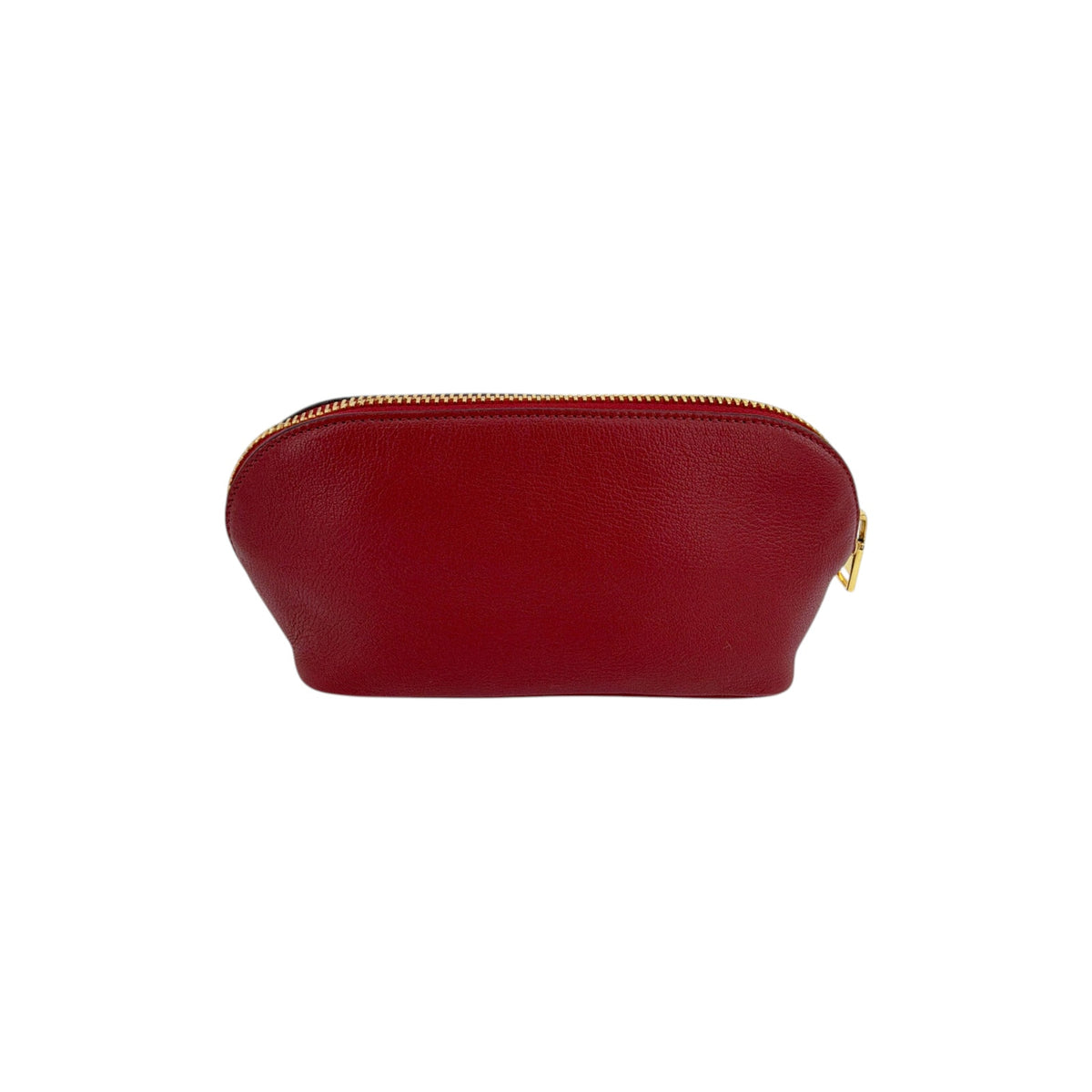 TOM FORD Leather Cosmetic Case Pouch Bag in Red