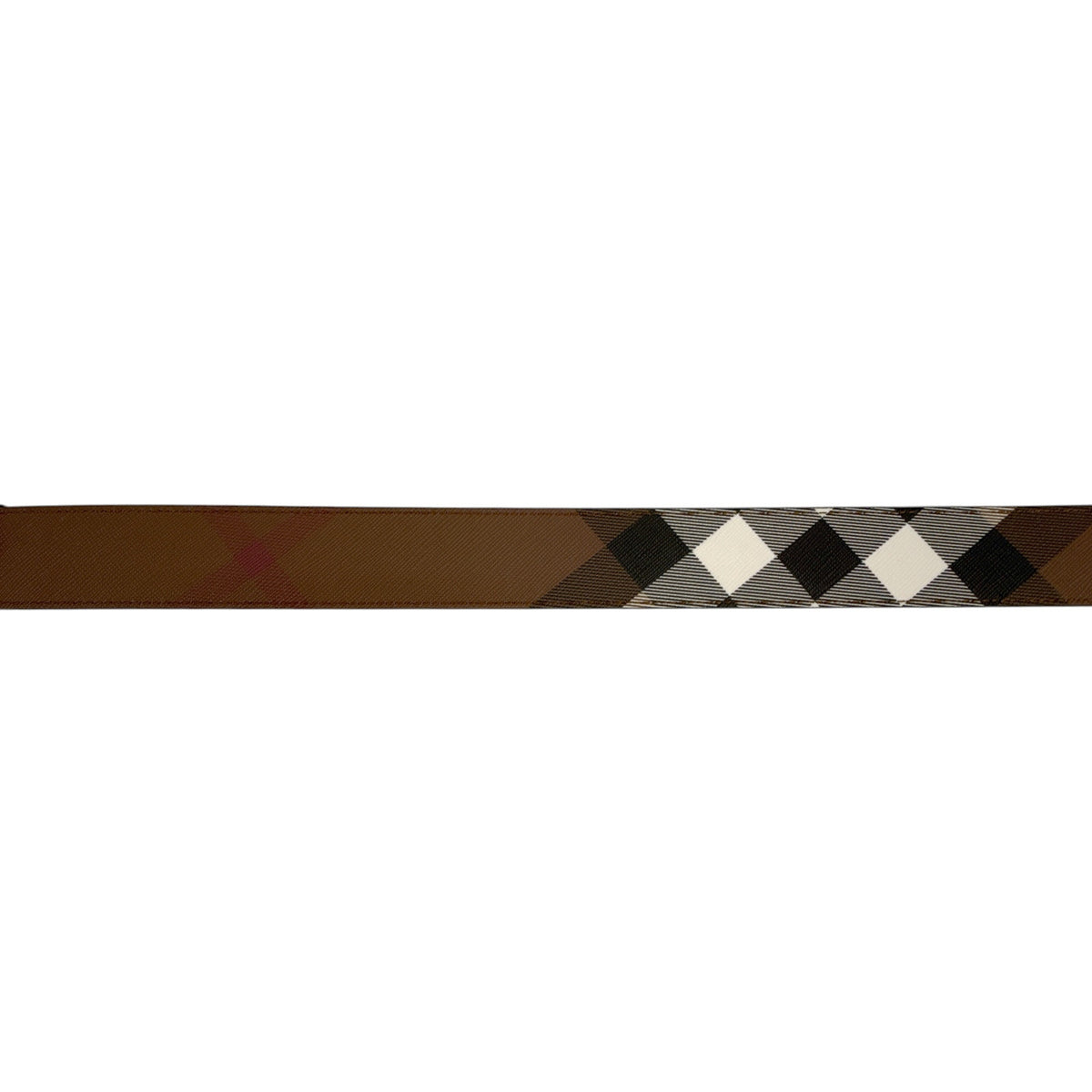 BURBERRY Louis 35mm Reversible Buckle Giant Check E-Canvas Belt 85|34