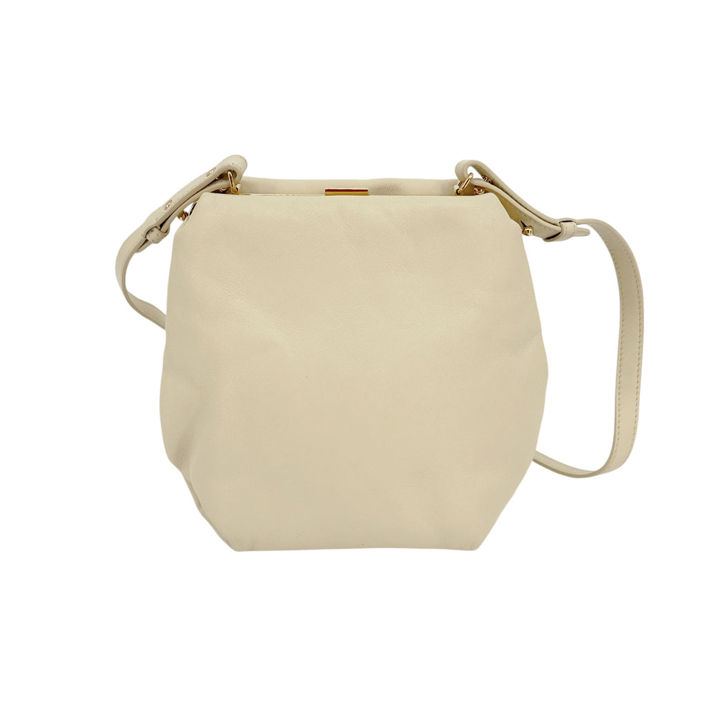 KHAITE The Puffy Agnes Crossbody Bag in Cream