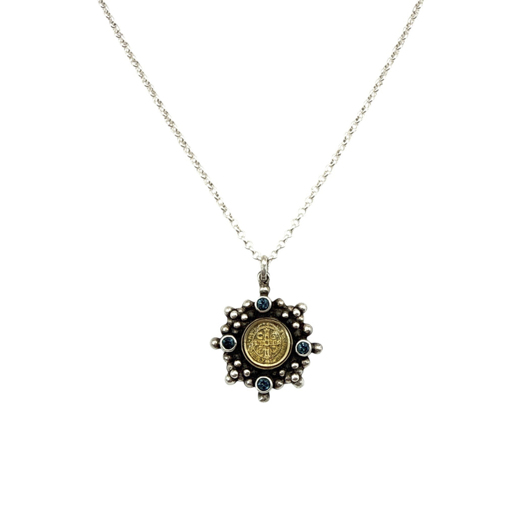 VSA Petite Cloister San Benito Charm Sterling Silver Necklace