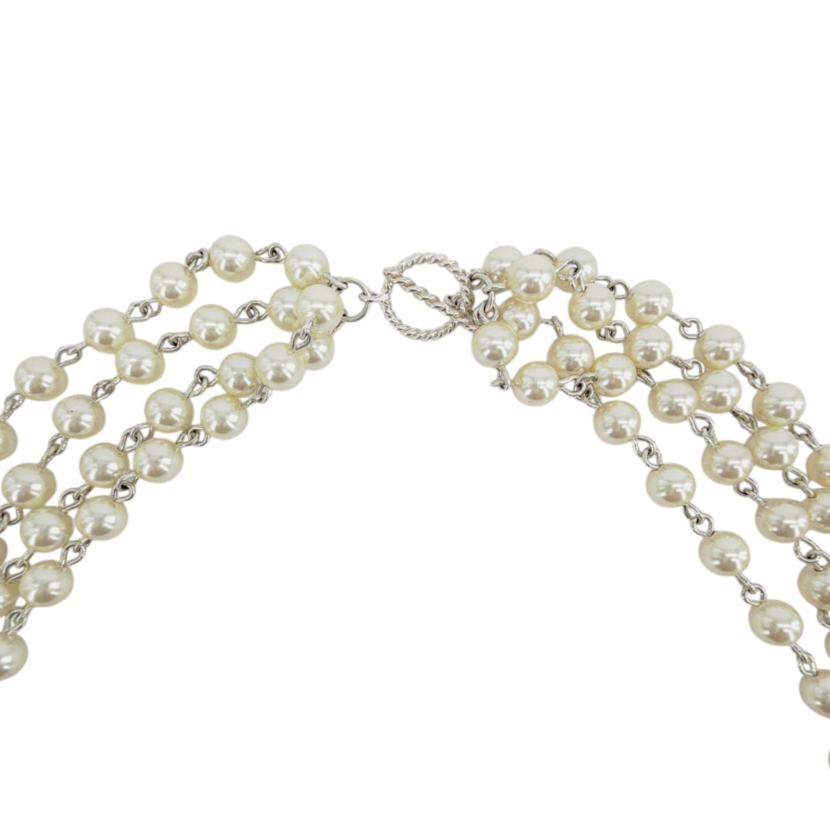 VSA Magdalena Necklace 6mm Cream Pearl in Silver
